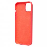 Чехол-накладка - Silicone Case SafeMag для Apple iPhone 15 Plus (Гуава) — 2