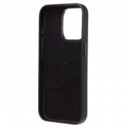 Чехол-накладка - SM089 экокожа для Apple iPhone 15 Pro (черная) — 2
