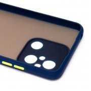 Чехол-накладка - PC041 для Xiaomi Poco C55 Poco C55 (черно-синяя) — 2