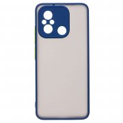Чехол-накладка - PC041 для Xiaomi Poco C55 Poco C55 (черно-синяя) — 1