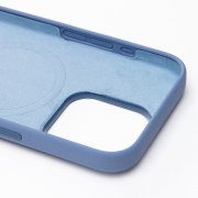 Чехол-накладка ORG Silicone Case SafeMag с анимацией для Apple iPhone 15 Pro (зимне-голубая) — 2