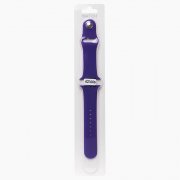 Ремешок - ApW Sport Band для Apple Watch 42 mm силикон на кнопке (S) (фиолетовый)