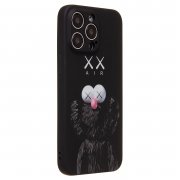 Чехол-накладка Luxo Creative для Apple iPhone 15 Pro (088) (черная) (225860) (рисунок) — 2