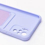 Чехол-накладка - SC304 с картхолдером для Xiaomi Redmi Note 10S (темно-фиолетовый) — 2