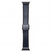 Ремешок - ApW38 Square buckle для Apple Watch 41 mm (темно-синий) — 1