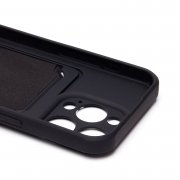Чехол-накладка - SC304 с картхолдером для Apple iPhone 15 Pro (228129) (черная) — 3