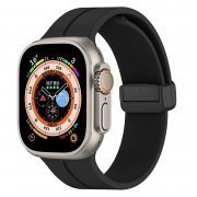 Ремешок ApW29 для Apple Watch 41 mm силикон на магните (черный)