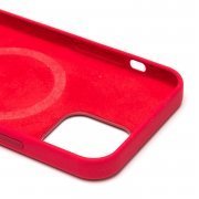 Чехол-накладка Silicone SafeMag с анимацией для Apple iPhone 12 Pro (красная) — 2
