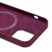 Чехол-накладка Silicone SafeMag с анимацией для Apple iPhone 12 Pro (сливовый) — 2