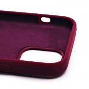 Чехол-накладка Soft Touch для Apple iPhone 12 Pro (бордовая) — 3