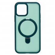Чехол-накладка SafeMag для Apple iPhone 12 Pro (темно-зеленая) — 1