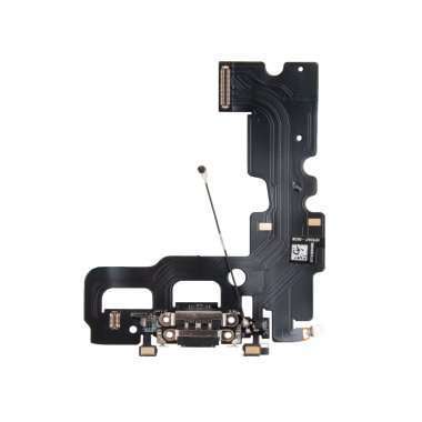 Шлейф для Apple iPhone 7 на разъем зарядки/микрофон (черный) — 1