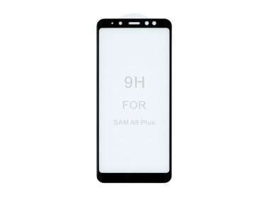Защитное стекло для Samsung Galaxy A6 Plus (2018) A605F (полное покрытие)(черное) — 1