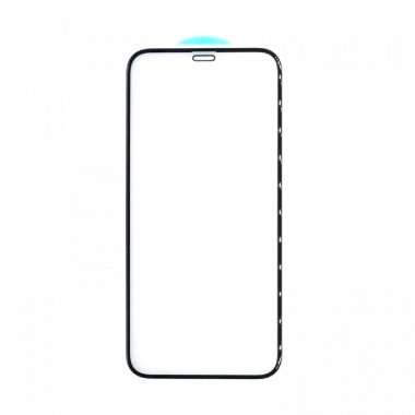 Защитное стекло для Apple iPhone 12 (полное покрытие) (черное) &mdash; 1