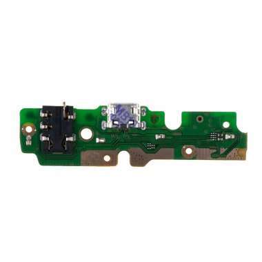 Шлейф для Tecno Spark 7 плата на разъем зарядки/разъем гарнитуры/микрофон &mdash; 2