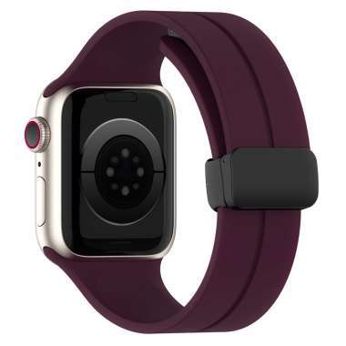 Ремешок - ApW29 для Apple Watch 44 mm силикон на магните (фиолетовый) — 5