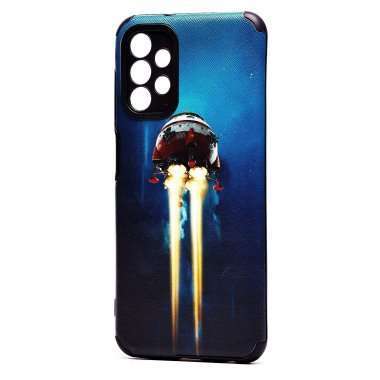 Чехол-накладка - SC310 для Samsung Galaxy A13 4G (A135F) (004) (черная) (рисунок) — 6
