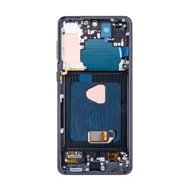 Дисплейный модуль с тачскрином для Samsung Galaxy S21 Plus (G996B) (черный) (OLED)
