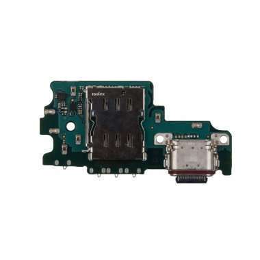 Шлейф для Samsung Galaxy S21 FE (G990B) плата на системный разъем/разъем SIM/микрофон премиум &mdash; 1