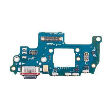 Шлейф для Samsung Galaxy S24 FE (S721B) плата на разъем зарядки/разъем SIM/микрофон премиум — 2