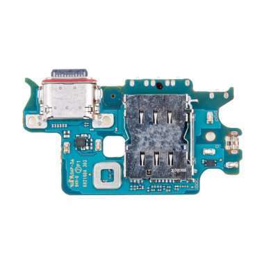 Шлейф для Samsung Galaxy S22 (S901B) плата на разъем зарядки/разъем SIM/микрофон премиум — 1