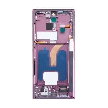 Дисплейный модуль с тачскрином для Samsung Galaxy S22 Ultra (S9080) (бордовый) (OLED) — 1