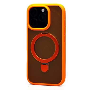 Чехол-накладка SafeMag для Apple iPhone 16 Pro (оранжевая) — 4