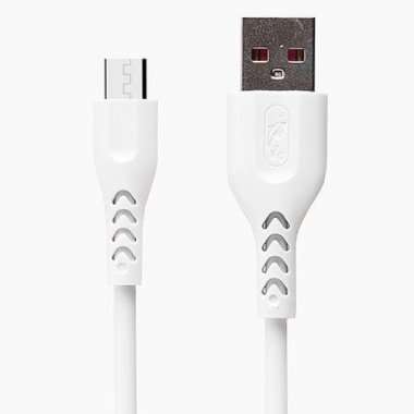 Кабель SKYDOLPHIN S49VB (USB - micro USB) 100см 2.4A (белый) — 1