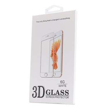 Защитное стекло 3D для Apple iPhone 6S (белое) — 1
